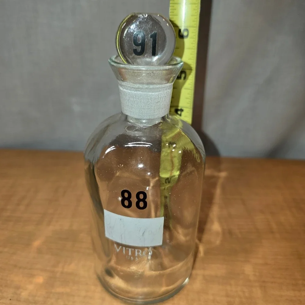 Vintage Wheaton‎ Glass Vitro Bottle with Stopper ~6